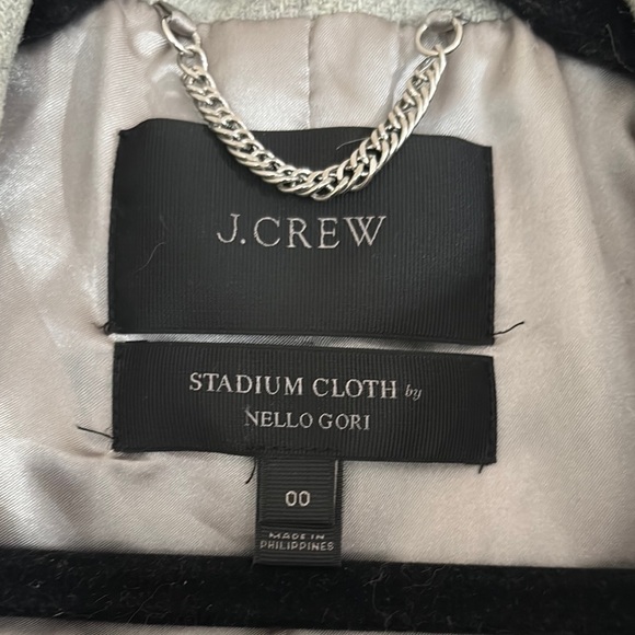 J. Crew Gray Trench Coat with Hood - Picture 2 of 11